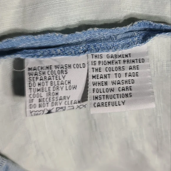 Tommy Bahama Blue Casual Lightweight Shirt - Picture 9 of 9